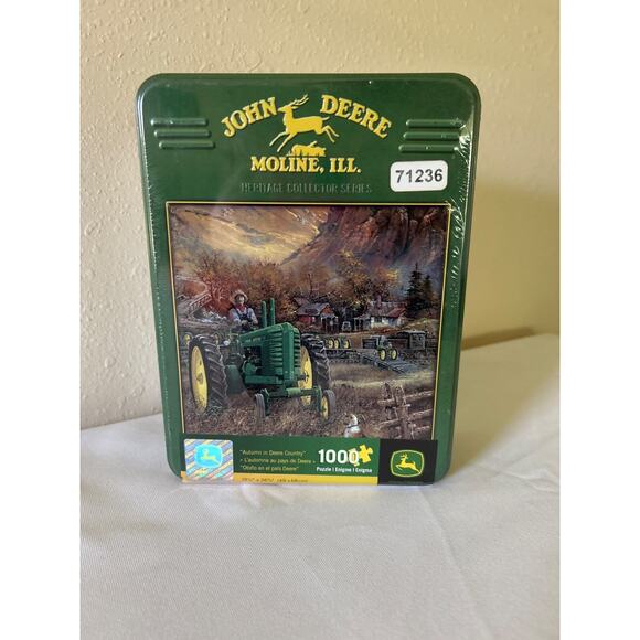 New John Deere Autumn Gold Jigsaw Puzzle 1000 Pieces Heritage Collectors Series - Picture 1 of 9